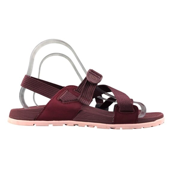Chaco Women's Size 8 Lowdown Port Red Open Toe LUVSEAT Arch-Support Sandals - Picture 1 of 14